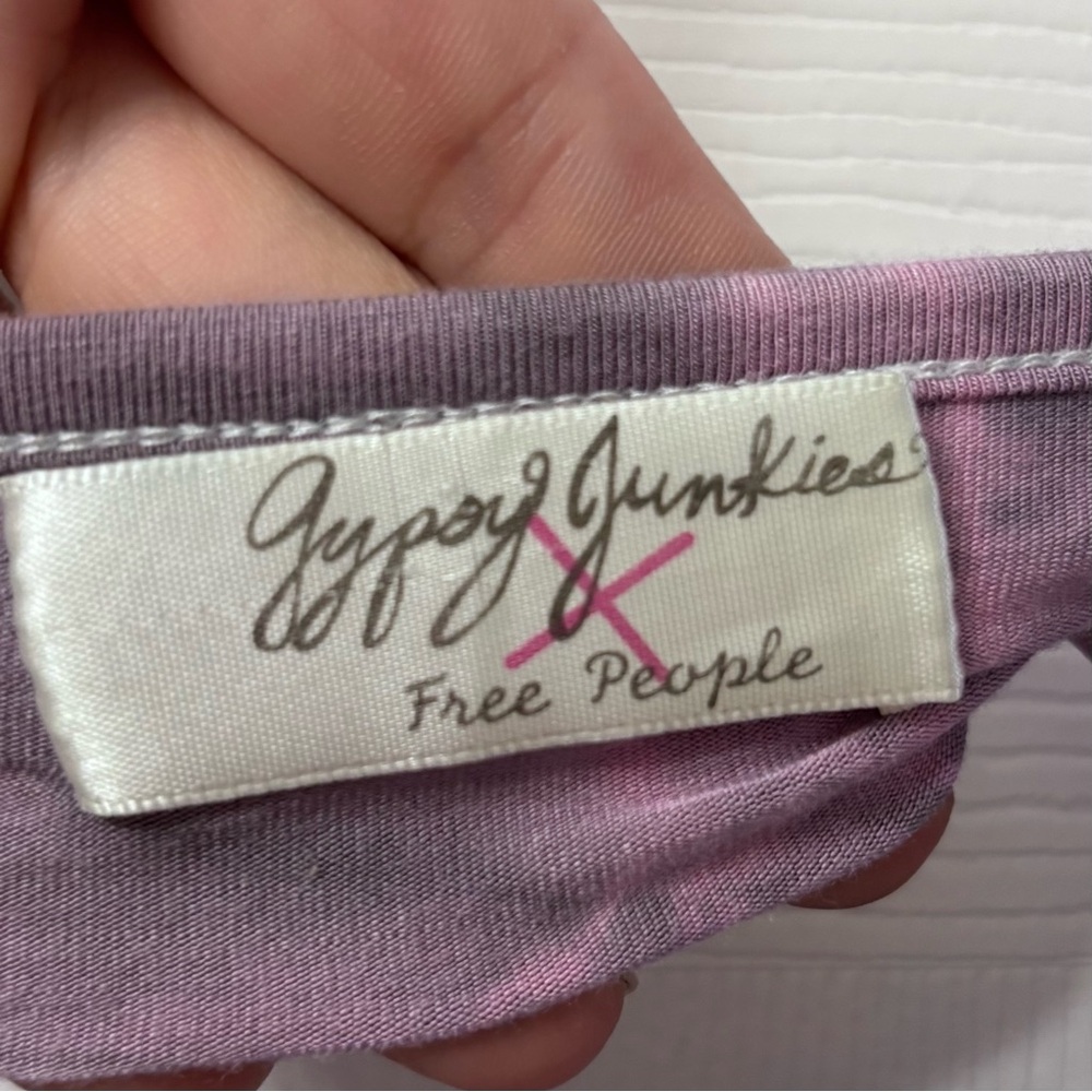 Gypsy Junkies x Free People Lavender Tie-Dye Oversized Tunic Womens One Size - Picture 6 of 9